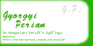 gyorgyi perian business card